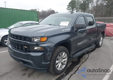 2021 Chevrolet Silverado 1500 2Wd Short Bed Custom z USA, uszkodzony, nr VIN 1GCPWBEK9MZ234156